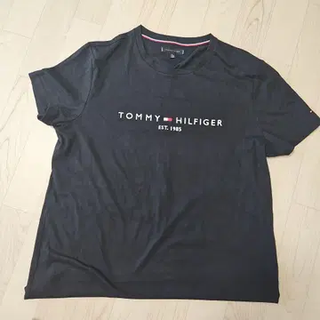 TOMMY HILFIGER 블랙 티셔츠 XL