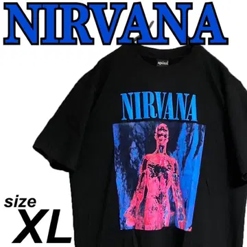 [미사용 새상품] NIRVANA SLIVER 티셔츠 양면 프린트 밴드 T