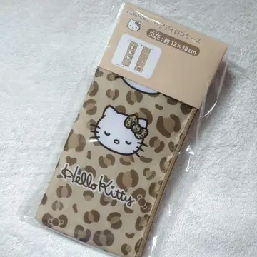 산리오 헬로키티 헤어 아이론 케이스 레오파드 무늬