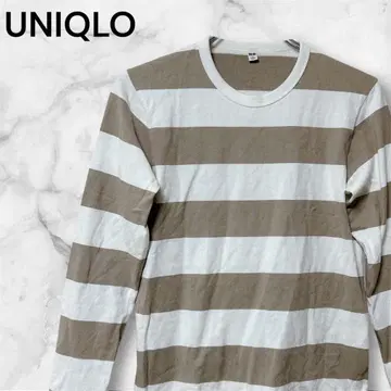 [ UNIQLO ] 유니클로 (S) / 남성용 바스크 셔츠 와이드 보더