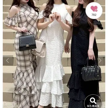 OLIVE des OLIVE 멜로우 아메슬리 롱 원피스