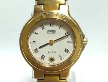 [작동품 레어] SEIKO SQ 100 여성용 손목시계 쿼츠 골드