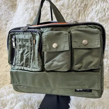 ALPHA INDUSTRIES 클러치백 브리프 케이스 세이지 그린