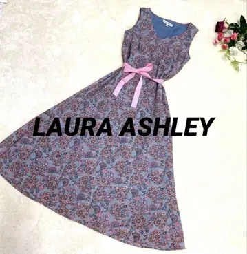 LAURA ASHLEY 꽃무늬 슬리브리스 원피스 사이즈 7