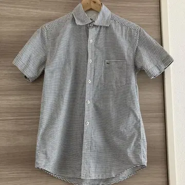 XS 사이즈 반팔 셔츠 라코스테 보더 무늬 LACOSTE 와니 남성용