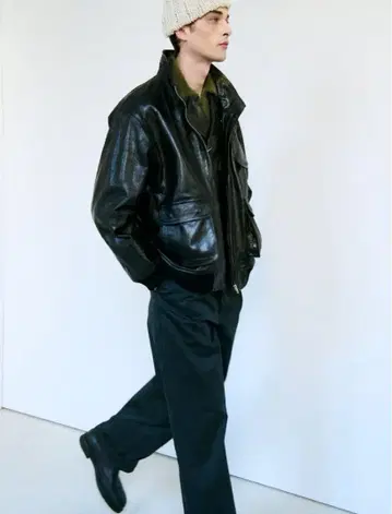 25AW LAMB LEATHER ZIP BLOUSON 사이즈 3
