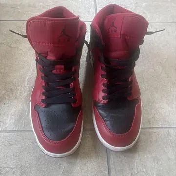 Air Jordan 하이컷 스니커즈 레드/블랙