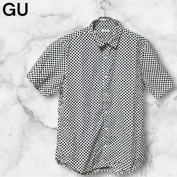 [ GU ] 지유 (XL) / 남성용 컬러 디자인 드레스 셔츠 도트 무늬