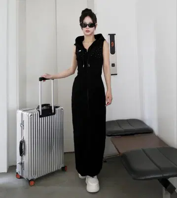 샤이니 맨투맨 롱 원피스