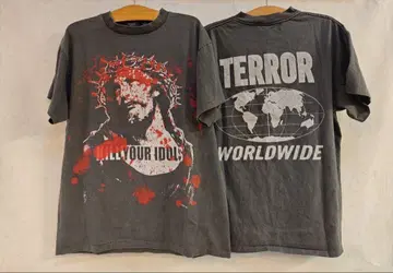 TERROR WORLDWIDE 그래픽 티셔츠 XL