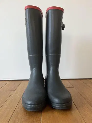 AIGLE 샨타벨 레인부츠 네이비x레드
