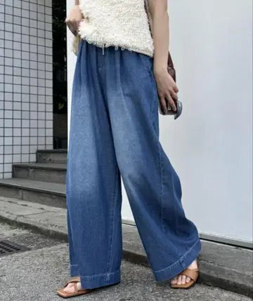 CIAOPANIC TYPY 부드러운 와이드 이지 데님 팬츠