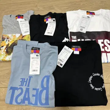 RADIO EVA 반팔 티셔츠 5매 세트