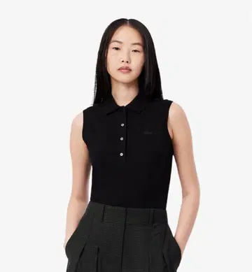 LACOSTE 슬리브리스 피케 셔츠