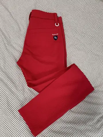 새상품급 22년 모델 파리게이츠 레드 핑크 팬츠 size 00