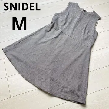 스나이델 SNIDEL 하운드투스 원피스 슬리브리스 플레어 체크