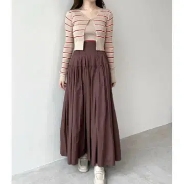 [ COCO DEAL 코코딜 ] 코르셋 허리 볼륨 스커트