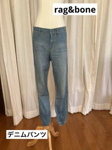 rag&bone/JEAN 밑단 밴딩 데님 팬츠