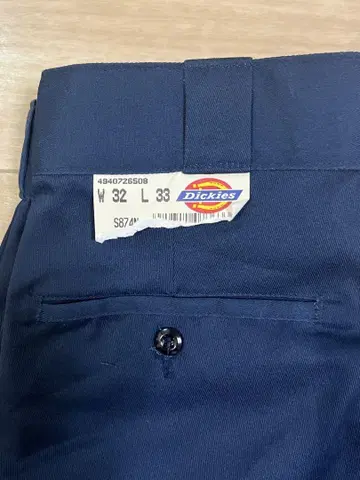 90s DICKIES 워크 팬츠 874 네이비 USA제