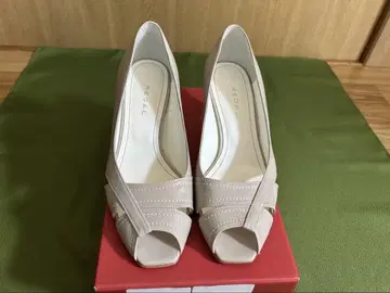 REGAL 베이지 오픈토 펌프스 24cm