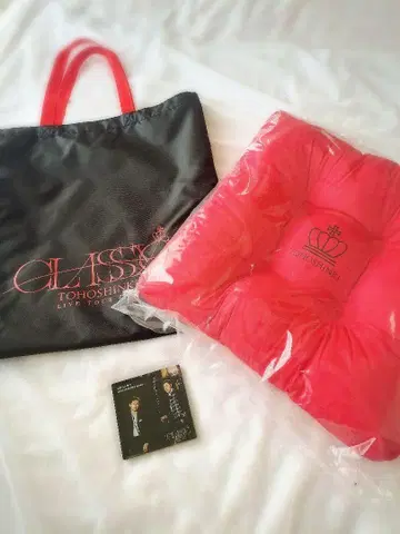 동방신기 CLASSYC 라이브 굿즈 세트 백 쿠션 사진 포함