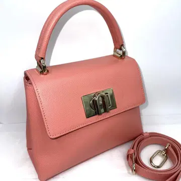 새상품급 Furla 훌라 1927 탑 핸들 미니 핑크 2way