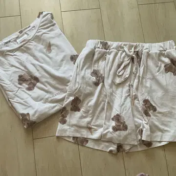젤라또피케 베어 패턴 룸웨어 파자마 상하의 세트