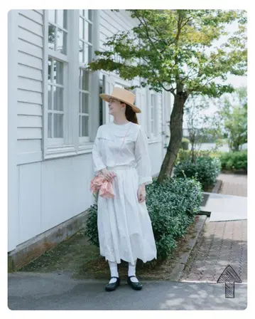 에크루에푸스 별주 스캘럽 레이스 스커트 GAUZE# 거즈