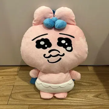 새상품급 빤쮸토끼 백팩 포함 핑크 봉제 인형 약 30cm