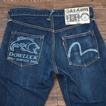 EVISU 에비수 청바지 DOWLUCK 5500 스키니 W31