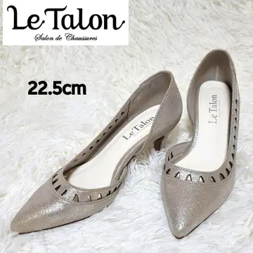 [새상품급] Le Talon 컷워크 사이드 오픈 펌프스 22.5cm