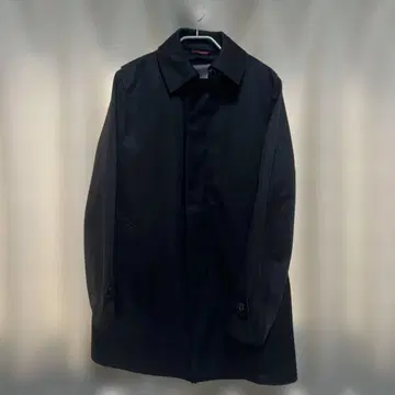 블랙 스텐카라 코트 남성용