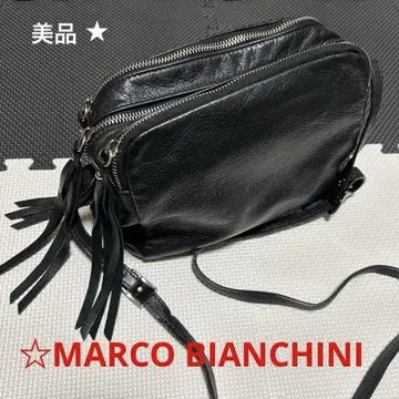 새상품급 MARCO BIANCHINI 가방 프린지 숄더 고급 가죽