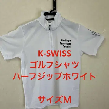 K-SWISS 하프 지퍼 셔츠 화이트