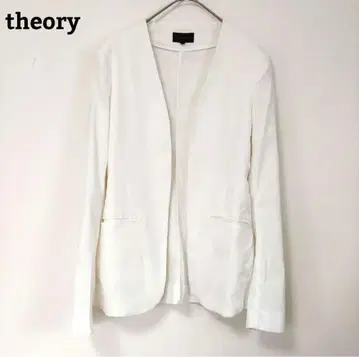theory 화이트 노카라 자켓