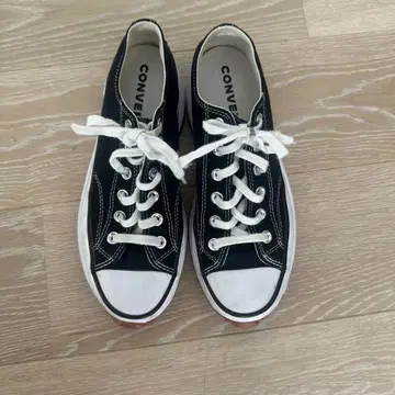 한국 한정 CONVERSE 런스타 하이크 통굽 로우컷 블랙