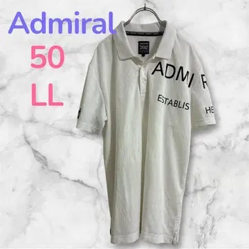 Admiral 피케 셔츠 LL 화이트 화이트 남성용 니콜 클럽