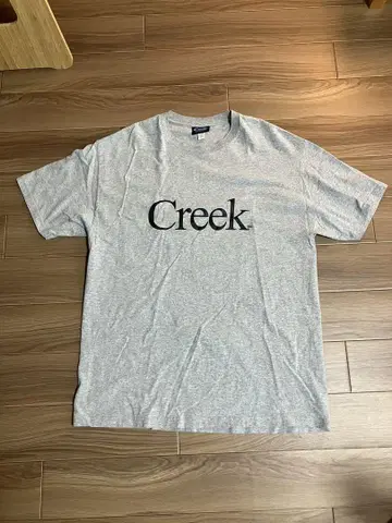 Creek 로고 티셔츠 XL 사이즈 그레이