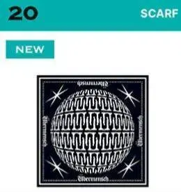 새상품 G-DRAGON 공식 스카프 SCARF 지드래곤 전시회