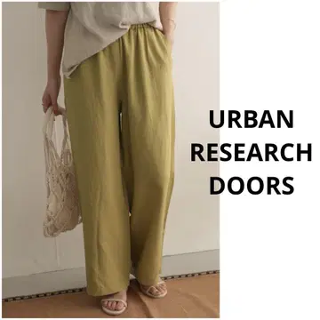 URBAN RESEARCH DOORS 텐셀 린넨 이지 팬츠