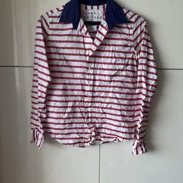Frank & Eileen 빨흰 스트라이프 긴팔 셔츠 XS