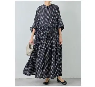 BEARDSLEY 도트 개더 원피스 0 BEZ1022209A0001