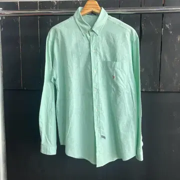 Ralph Lauren 민트 그린 버튼 다운 셔츠