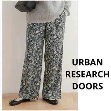 DOORS [접촉 냉감/이지케어] 플라워 프린트 이지 팬츠