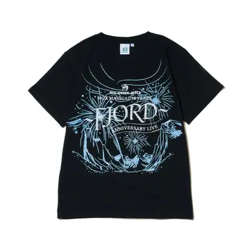FJORD 글리터 로고 티셔츠 / 블랙