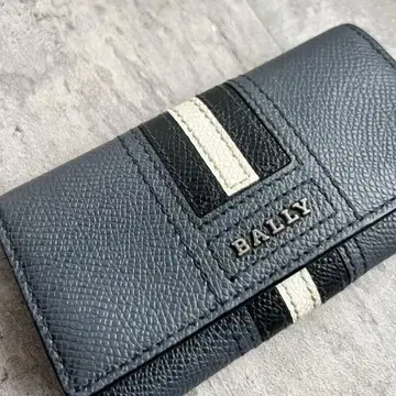 [가격 인하] BALLY 발리 타르토스 발리 스트라이프 가죽 키케이스