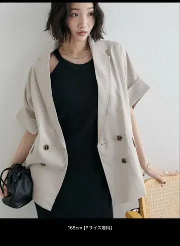 테크 린넨 반팔 셔츠 자켓 라이트 그레이 프리