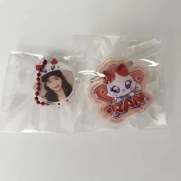 ME:I 캡슐 토이 미니 부채 & 펑펑 명찰 세트 이시이 란 RAN