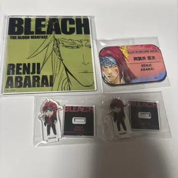 BLEACH 아바라이 렌지 캔뱃지 아크릴 스탠드 코스터 묶음 판매