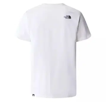 THE NORTH FACE 화이트 무지 반팔 티셔츠 화이트 XL